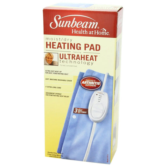 Sunbeam Moist/ Dry Heating Pad, Model 731-5 Heating Pads Pasteur Pharmacy