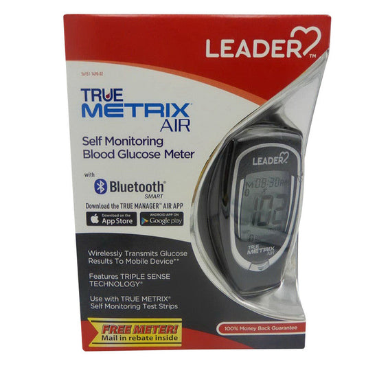 Leader Health Care True Metrix Air Self Monitoring Bluetooth Glucose Meter Blood Glucose Test Strips Pasteur Pharmacy