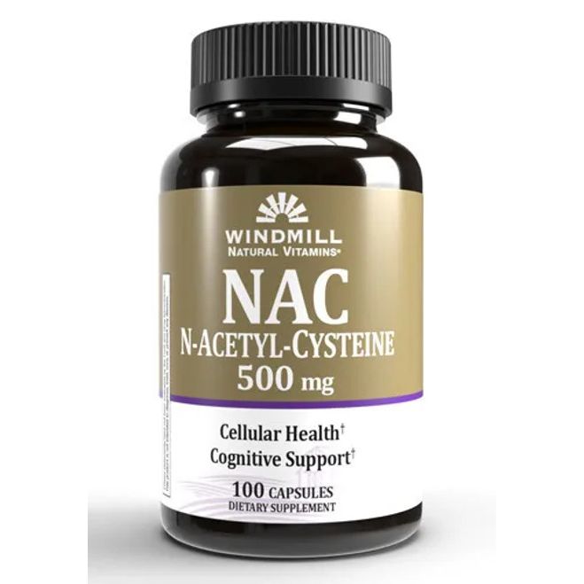 Windmill Vitamins® NAC - 500mg (100 Capsules) Health & Beauty Pasteur Pharmacy