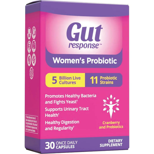Gut Response Womens Probiotic Capsules 30 Ct Vitamins & Supplements Pasteur Pharmacy