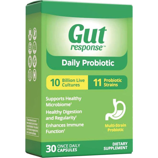 Gut Response Daily Probiotic Capsules 30Ct Vitamins & Supplements Pasteur Pharmacy