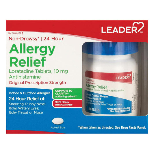 Leader Allergy Relief Antihistamine Loratadine 10 Mg Tablets Health & Beauty Pasteur Pharmacy
