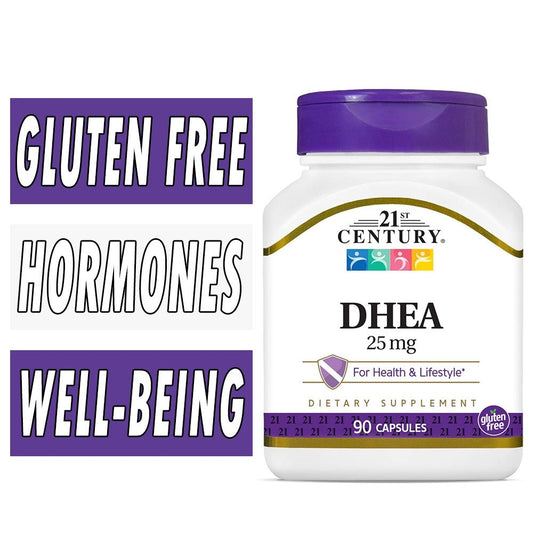 21st Century® DHEA 25 mg – Hormone Support (90 Capsules) Vitamins & Supplements Pasteur Pharmacy