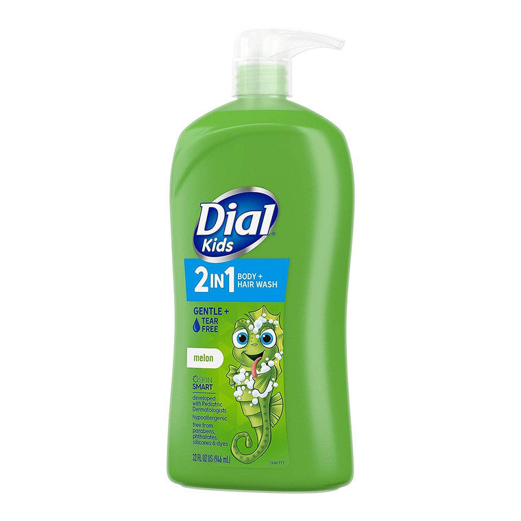 Dial Kids 2-in-1 Body+Hair Wash, Melon, 32 Fl Oz Bath & Body Pasteur Pharmacy