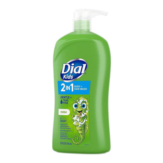 Dial Kids 2-in-1 Body+Hair Wash, Melon, 32 Fl Oz Bath & Body Pasteur Pharmacy