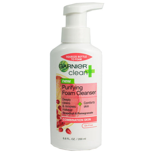 Clean + Garnier Purifying Foam Cleanser For Combination Skin 6.8 Fl Oz Skin Care Pasteur Pharmacy