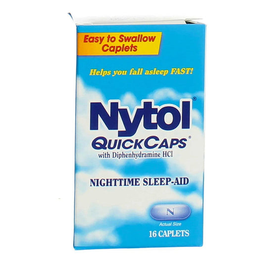 Nytol Nighttime Sleep Aid Quick Caps With Diphenhydramine HCl 25 Mg Snoring & Sleep Apnea Aids Pasteur Pharmacy