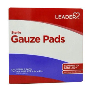 Leader Sterile Gauze Pads Large Correction Fluids, Pens & Tapes Pasteur Pharmacy