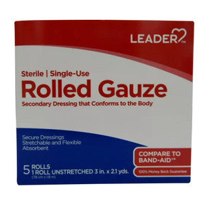 Leader Sterile Unstretched Single Use Rolled Gauze Correction Fluids, Pens & Tapes Pasteur Pharmacy