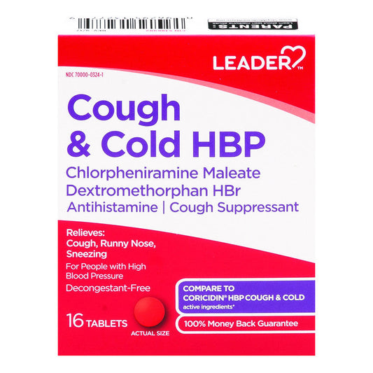 Leader Cough And Cold Hbp Tablets Medicine & Drugs Pasteur Pharmacy
