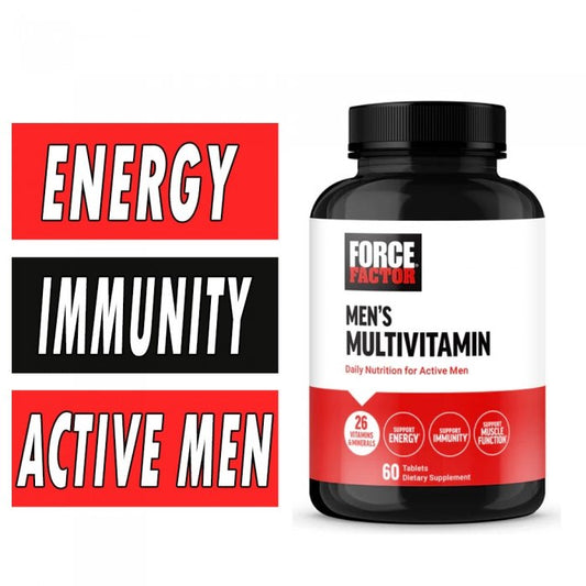 Force Factor Men’s Multivitamin, 60 Tablets Reg Vitamins & Supplements Pasteur Pharmacy