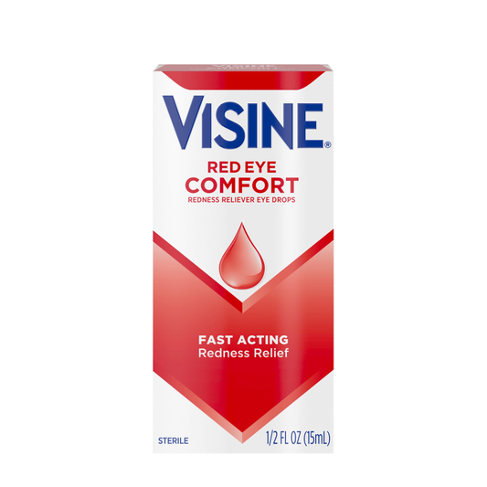 Visine Red Eye Comfort Redness Reliever Drops - 0.5 Fluid Ounce Personal Care Pasteur Pharmacy