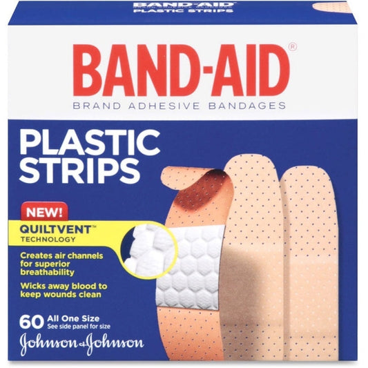 Band-Aid Brand Tru-Stay Plastic Bandages – 60 Count (All One Size) Medical Tape & Bandages Pasteur Pharmacy