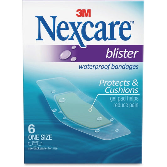Nexcare Waterproof Blister Bandages, Hydrocolloid Cushion, One Size, 6 Count Medical Tape & Bandages Pasteur Pharmacy