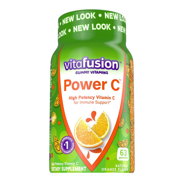 Vitafusion Power C Natural Orange Flavor Gummy Vitamins Dietary Supplement 63 Ct Bottle Vitamins & Supplements Pasteur Pharmacy
