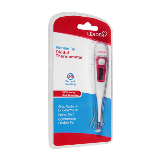 Leader Digital Thermometer, 60-Second Read, Accurate Oral & Underarm Use (9-Pack) Medical Thermometers Pasteur Pharmacy