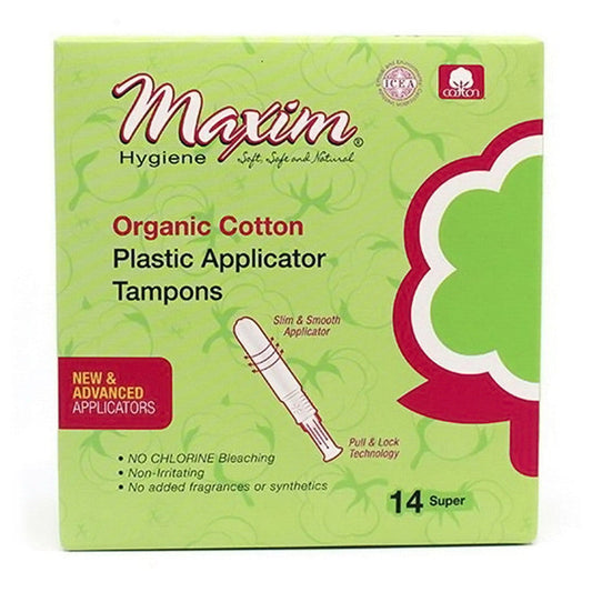 Maxim Organic Tampons Pa Supr 14 Tampons Pasteur Pharmacy