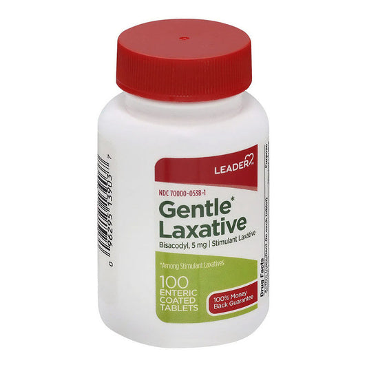 Leader Gentle Laxative, 5 Mg, Enteric Coated Tablets Health & Beauty Pasteur Pharmacy