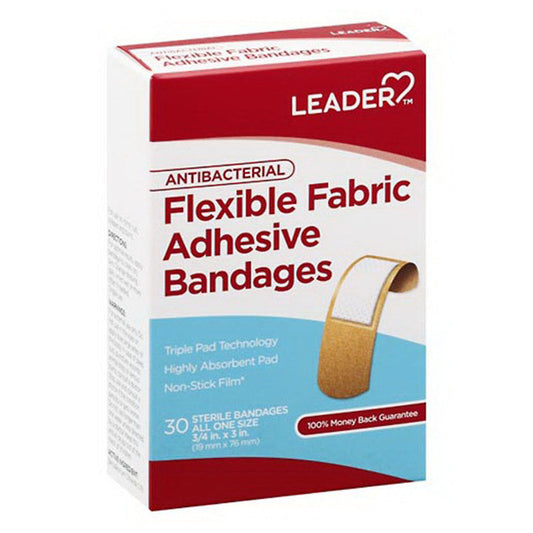 Leader® Antibacterial Flexible Fabric Bandages – All One Size First Aid Pasteur Pharmacy