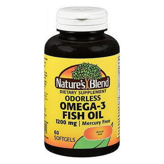 Nature's Blend® Odorless Omega-3 Fish Oil (1200 mg) Vitamins & Supplements Pasteur Pharmacy