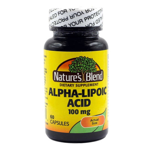 Nature's Blend S 100 Mg Alpha Lipoic Acid Capsules 60 ct Vitamins & Supplements Pasteur Pharmacy