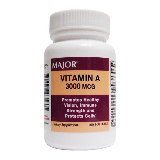 Vitamin A Soluble Capsule 10Mu 100Ct Vitamins & Supplements Pasteur Pharmacy