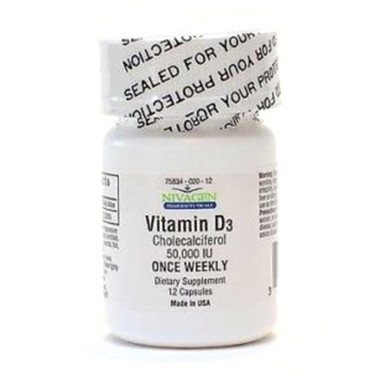 Nivagen® Vitamin D3 (50,000IU) – High Potency Cholecalciferol Vitamins & Supplements Pasteur Pharmacy