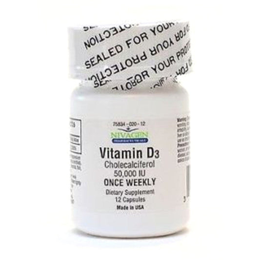 Nivagen® Vitamin D3 (50,000IU) – High Potency Cholecalciferol Vitamins & Supplements Pasteur Pharmacy
