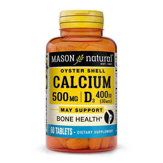 Mason Natural Bone Health Oyster Shell Calcium 60 Tablets Vitamins & Supplements Pasteur Pharmacy
