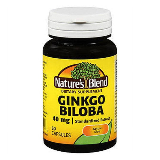 Nature's Blend Ginkgo Biloba Extract – 40 mg (60 Capsules) Vitamins & Supplements Pasteur Pharmacy