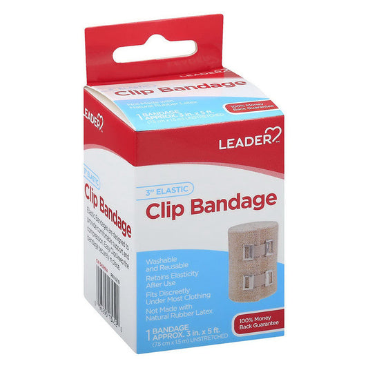Leader™ Elastic Clip Bandage – 3 Inch Width Medical Tape & Bandages Pasteur Pharmacy