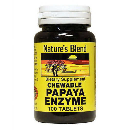 Nature's Blend Papaya Digestive Enzyme, 100 Chews Vitamins & Supplements Pasteur Pharmacy