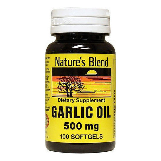 Nature's Blend S Garlic Oil 500 Mg 100 Softgels Garlic Pasteur Pharmacy