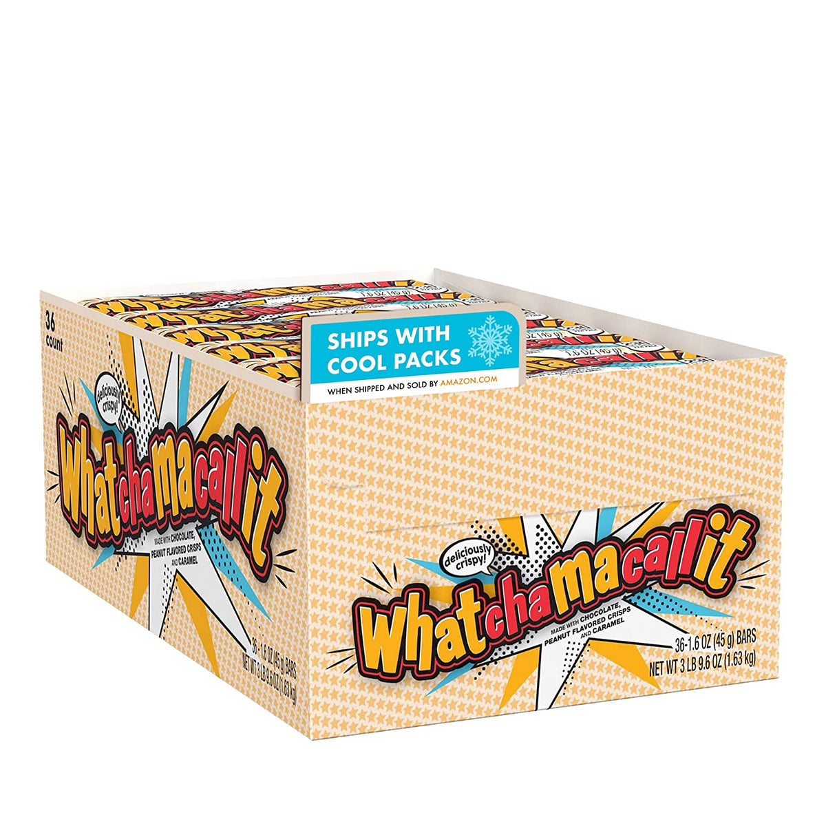 Barra de chocolate con leche, caramelo y cacahuate Whatchamacallit de 1.6 oz