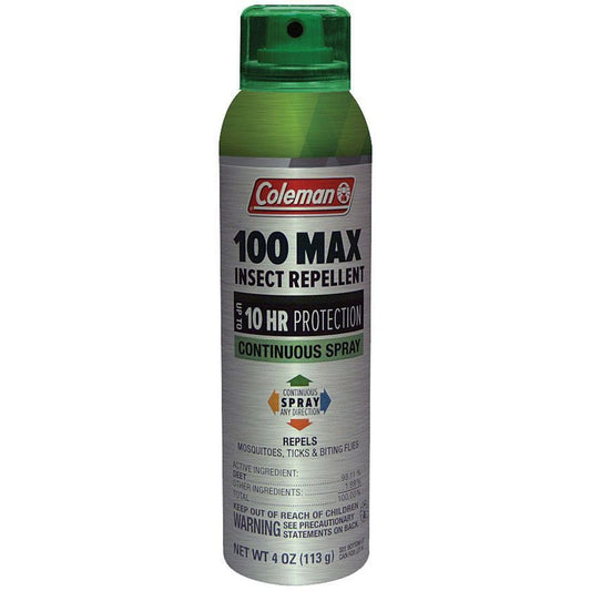 Coleman Insect Repellent 100 Deet Max Spray 4 Oz Repellents Pasteur Pharmacy