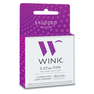 Wink™ Studded Texture Lubricated Condoms Condoms Pasteur Pharmacy