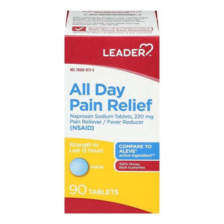 Leader Health Care All Day Pain Relief Tablets Medicine Cabinets Pasteur Pharmacy