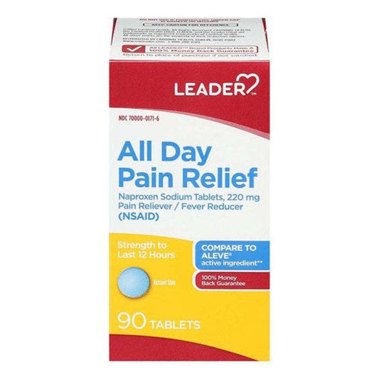 Leader Health Care All Day Pain Relief Tablets Medicine Cabinets Pasteur Pharmacy