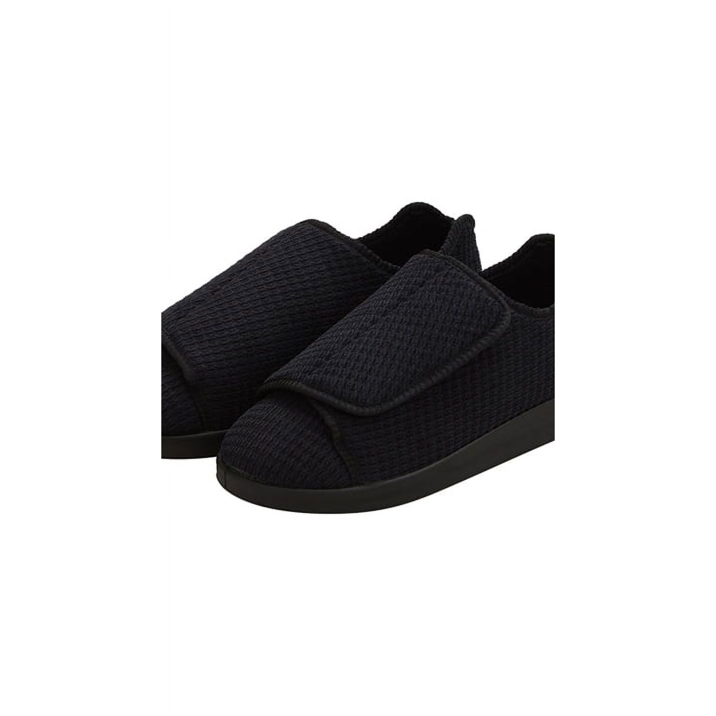 Silverts Men’s Double-Extra Wide Slip-Resistant Slippers For Seniors 14 Black Shoes Pasteur Pharmacy
