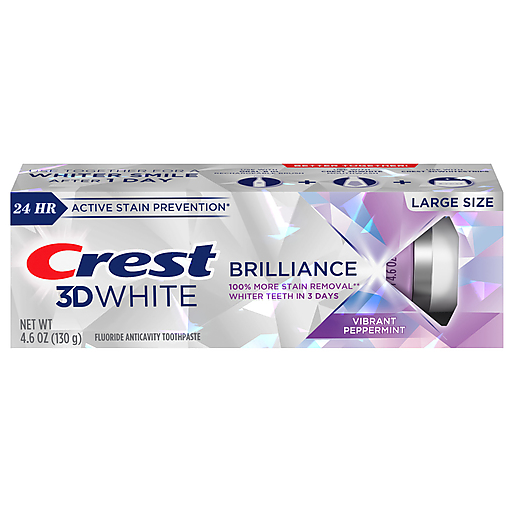 Dentifrice blanchissant Crest 3D White Brilliance Vibrant Peppermint - 130 g