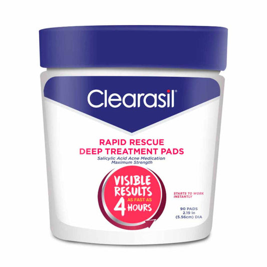 Clearasil Rapid Rescue Deep Treatment Pads Salicylic Acid Acne Medication Maximum Strength Skin Care Pasteur Pharmacy