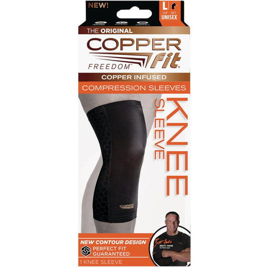 Copper Fit Freedom Black Compression Knee Sleeve Personal Care Pasteur Pharmacy