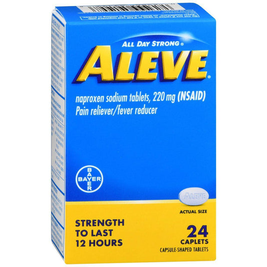 Aleve All Day Strong 220 Mg Pain Reliever/Fever Reducer 24 Caplets Medicine & Drugs Pasteur Pharmacy