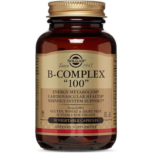 Solgar Vitamin B-Complex "100" Vegetable Capsules, 50 Vitamins & Supplements Pasteur Pharmacy
