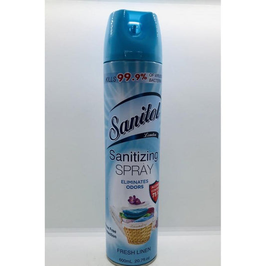 Sanitol Sanitizing Spray Eliminates Odors 600ml Pasteur Pharmacy