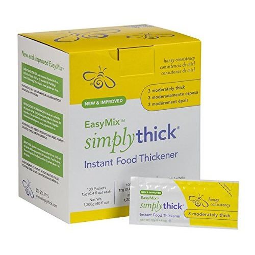 Simply Thick EasyMix Honey Consistency (L3) Food Thickener, 12g Individual Serving Flour Pasteur Pharmacy