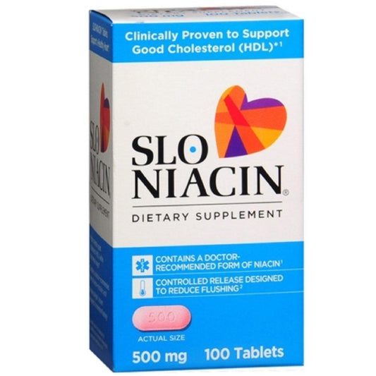 Slo Niacin 500 Mg, Tablets Vitamins & Supplements Pasteur Pharmacy