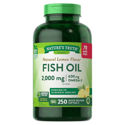 Nature's Truth Fish Oil 2,000 Mg Lemon Vitamins & Supplements Pasteur Pharmacy