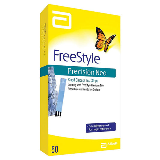 FreeStyle Precision Neo – Blood Glucose Test Strips – 50 ct Blood Glucose Test Strips Pasteur Pharmacy