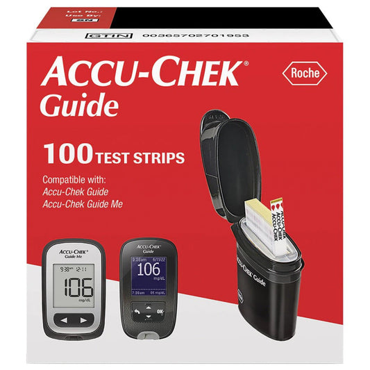 Accu-Chek Guide Test Strips 100Ct Blood Glucose Test Strips Pasteur Pharmacy
